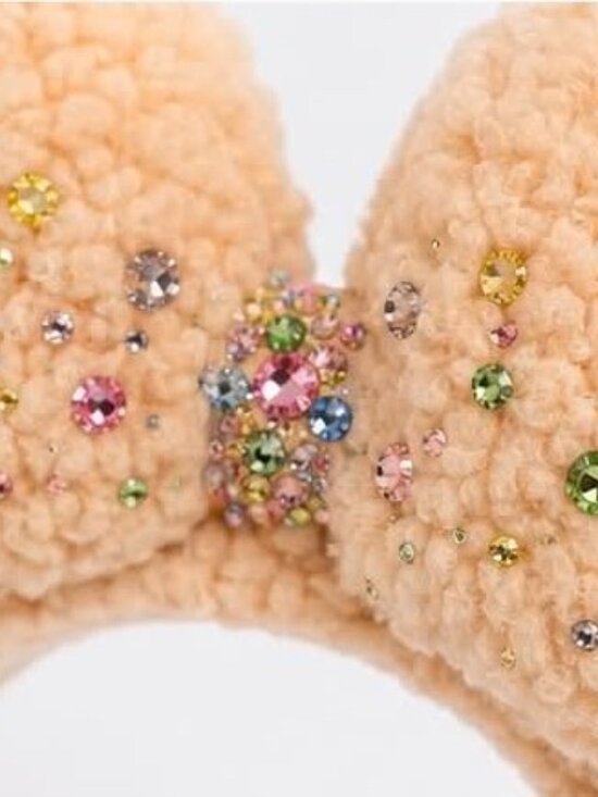 Disney Pastel Pixie Dust Swarovski Crystal Hidden Mickey Ears Handmade OOAK